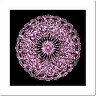 Mandala (pastel pink) Posters and Art